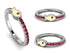 Elegant Enamel Fish Ruby Ring - Fish No. 12 image 4