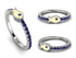 Elegant Enamel Fish Sapphire Ring - Fish No. 15