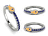 Elegant Enamel Fish Sapphire Ring - Fish No. 15