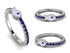 Elegant Enamel Fish Sapphire Ring - Fish No. 15