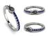 Elegant Enamel Fish Sapphire Ring - Fish No. 15