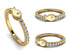 Elegant Enamel Fish Diamond Ring - Fish No. 1
