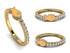 Elegant Enamel Fish Diamond Ring - Fish No. 1