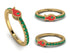 Elegant Enamel Fish Emerald Ring - Fish No. 4 image 12