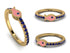 Elegant Enamel Fish Sapphire Ring - Fish No. 13 image 7
