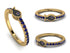 Elegant Enamel Fish Sapphire Ring - Fish No. 13