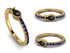 Elegant Enamel Fish Sapphire Ring - Fish No. 13