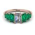 Emerald Cut Diamond Geometrical Ring - Briella No. 17 image 1