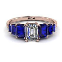 Emerald Cut Diamond Geometrical Ring - Briella No. 62 image 1