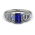 Emerald Cut Sapphire Geometrical Ring - Briella No. 15