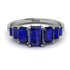 Emerald Cut Sapphire Geometrical Ring - Briella No. 75 image 1
