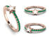Elegant Enamel Star Emerald Ring - Star No. 5