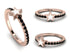 Elegant Enamel Star Black Diamond Ring - Star No. 8 image 8