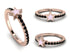Elegant Enamel Star Black Diamond Ring - Star No. 8 image 11
