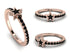 Elegant Enamel Star Black Diamond Ring - Star No. 8 image 14