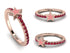 Elegant Enamel Star Ruby Ring - Star No. 11