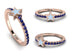 Elegant Enamel Star Sapphire Ring - Star No. 14