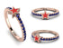 Elegant Enamel Star Sapphire Ring - Star No. 14 image 12