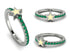 Elegant Enamel Star Emerald Ring - Star No. 6 image 4