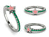 Elegant Enamel Star Emerald Ring - Star No. 6