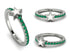 Elegant Enamel Star Emerald Ring - Star No. 6