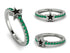 Elegant Enamel Star Emerald Ring - Star No. 6 image 14