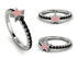 Elegant Enamel Star Black Diamond Ring - Star No. 9 image 7
