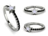 Elegant Enamel Star Black Diamond Ring - Star No. 9