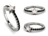 Elegant Enamel Star Black Diamond Ring - Star No. 9