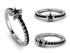 Elegant Enamel Star Black Diamond Ring - Star No. 9 image 1