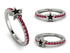 Elegant Enamel Star Ruby Ring - Star No. 12 image 14