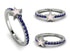 Elegant Enamel Star Sapphire Ring - Star No. 15