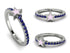 Elegant Enamel Star Sapphire Ring - Star No. 15