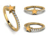 Elegant Enamel Star Diamond Ring - Star No. 1