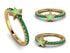 Elegant Enamel Star Emerald Ring - Star No. 4 image 6