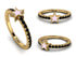 Elegant Enamel Star Black Diamond Ring - Star No. 7 image 12