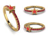 Elegant Enamel Star Ruby Ring - Star No. 10 image 12