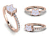 Elegant Enamel Cat Diamond Ring - Cat No. 2