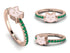 Elegant Enamel Cat Emerald Ring - Cat No. 5 image 9
