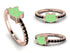 Elegant Enamel Cat Black Diamond Ring - Cat No. 8 image 4