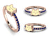 Elegant Enamel Cat Sapphire Ring - Cat No. 14 image 3