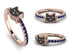 Elegant Enamel Cat Sapphire Ring - Cat No. 14 image 12