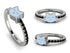 Elegant Enamel Cat Black Diamond Ring - Cat No. 9 image 9