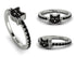 Elegant Enamel Cat Black Diamond Ring - Cat No. 9