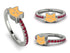Elegant Enamel Cat Ruby Ring - Cat No. 12 image 4