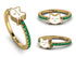 Elegant Enamel Cat Emerald Ring - Cat No. 4 image 7