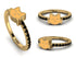 Elegant Enamel Cat Black Diamond Ring - Cat No. 7 image 4