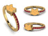 Elegant Enamel Cat Ruby Ring - Cat No. 10