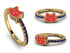 Elegant Enamel Cat Sapphire Ring - Cat No. 13 image 11