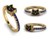 Elegant Enamel Cat Sapphire Ring - Cat No. 13 image 13